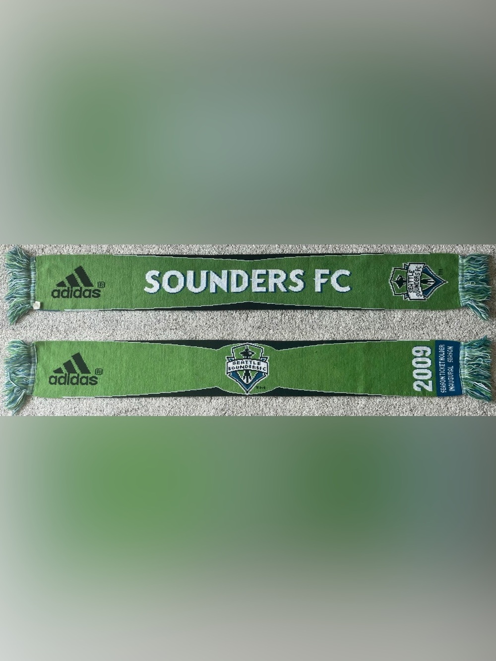 Seattle Sounders FC 2009 Inaugural Season MLS Season Ticket Holder Soccer Scarf